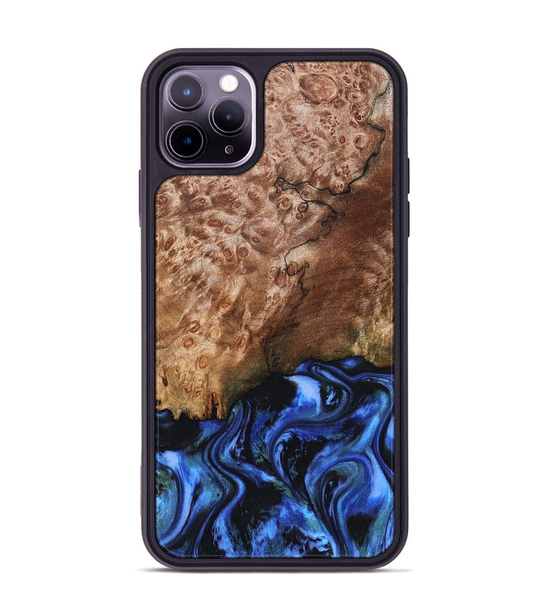 iPhone 11 Pro Max Wood Phone Case - Kaya (Blue, 823797)