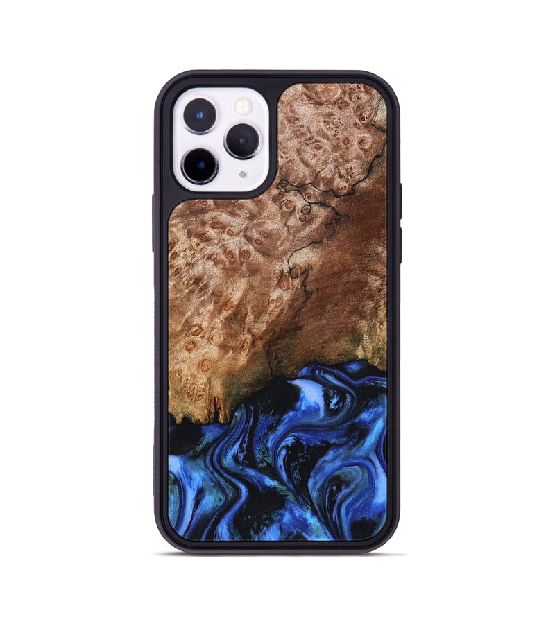 iPhone 11 Pro Wood Phone Case - Kaya (Blue, 823797)