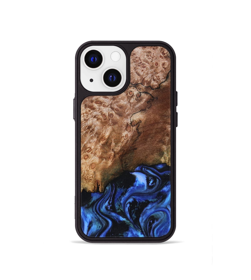 iPhone 13 mini Wood Phone Case - Kaya (Blue, 823797)