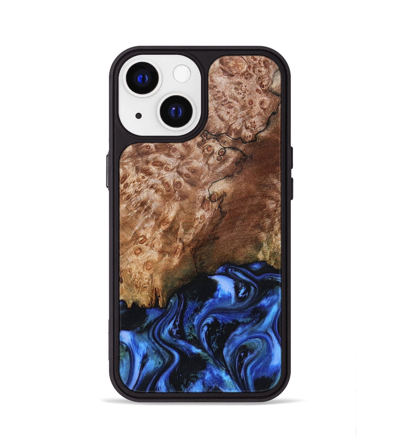 iPhone 13 Wood Phone Case - Kaya (Blue, 823797)