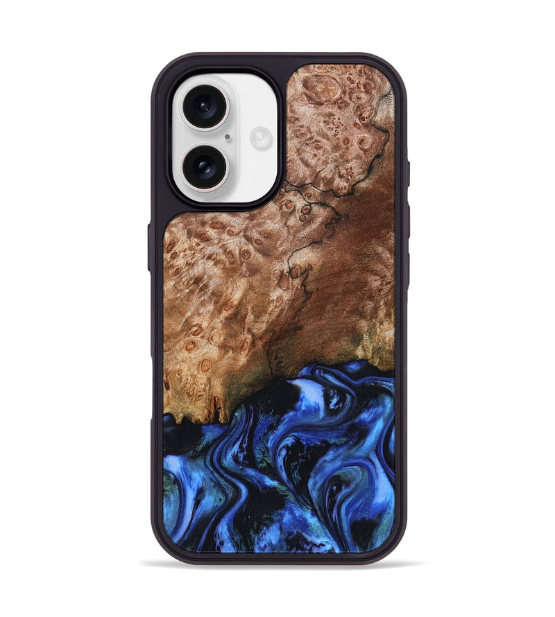 iPhone 17 Wood Phone Case - Kaya (Blue, 823797)