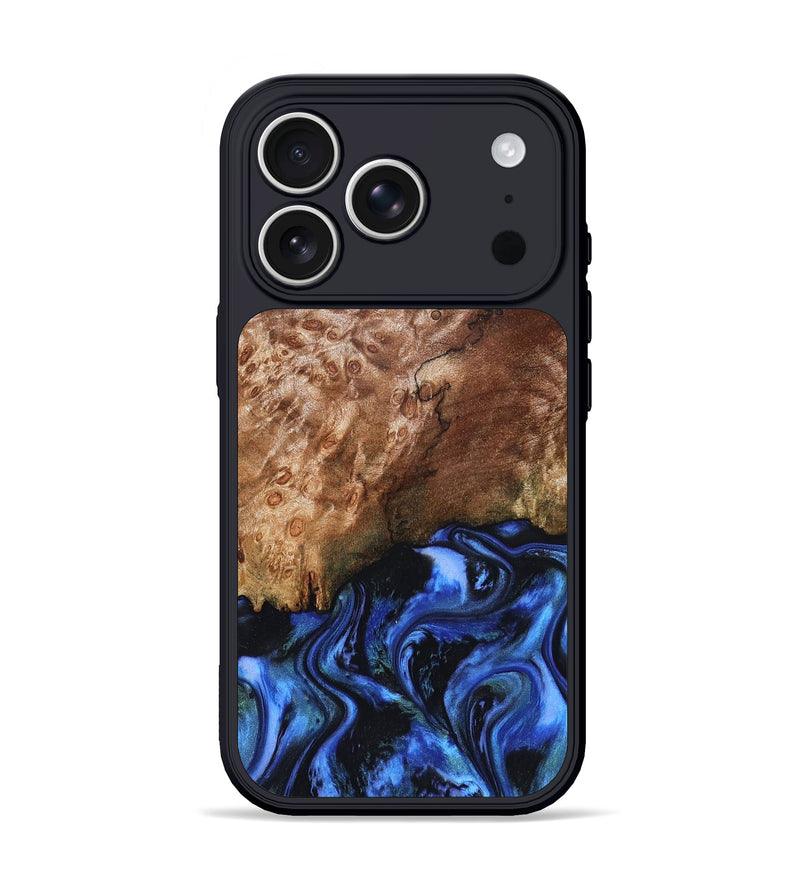 iPhone 17 Pro Wood Phone Case - Kaya (Blue, 823797)