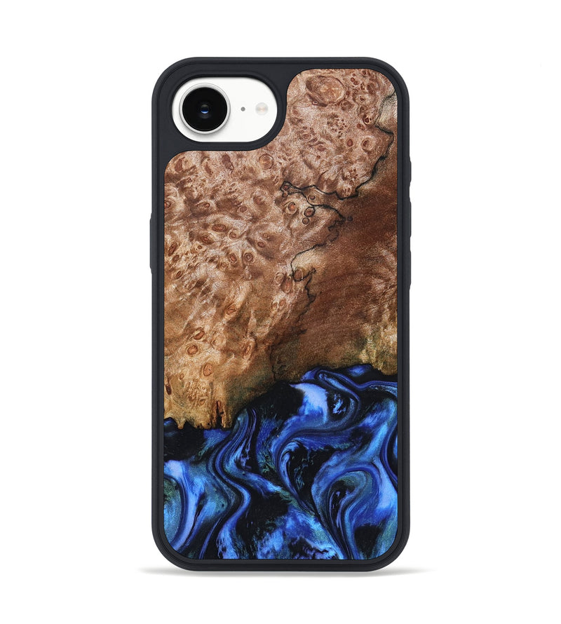 iPhone 17e Wood Phone Case - Kaya (Blue, 823797)