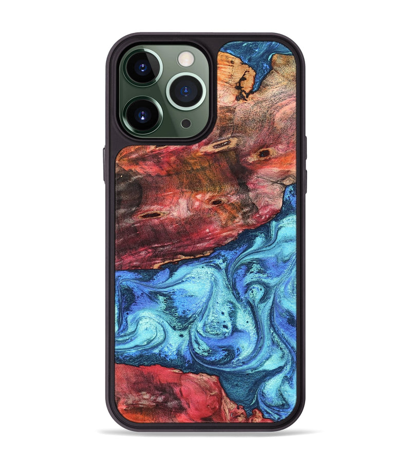 iPhone 13 Pro Max Wood Phone Case - Mittie (Merica, 823798)