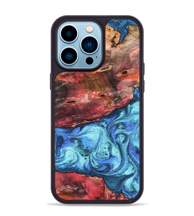 iPhone 14 Pro Max Wood Phone Case - Mittie (Merica, 823798)