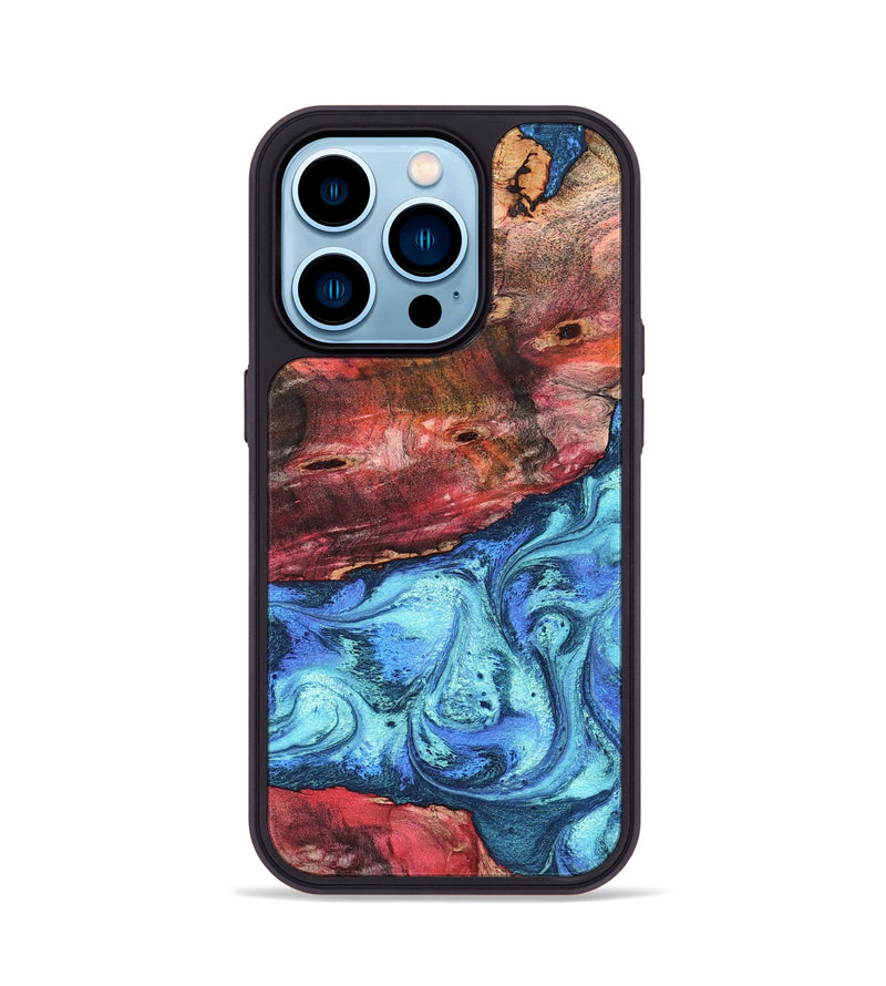 iPhone 14 Pro Wood Phone Case - Mittie (Merica, 823798)