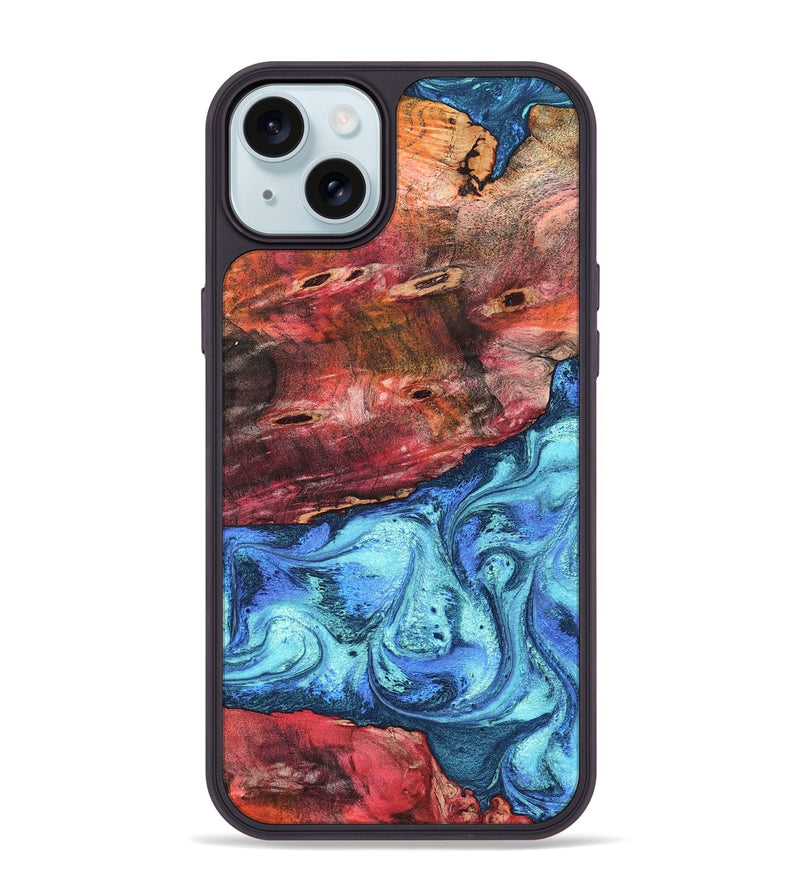 iPhone 15 Plus Wood Phone Case - Mittie (Merica, 823798)