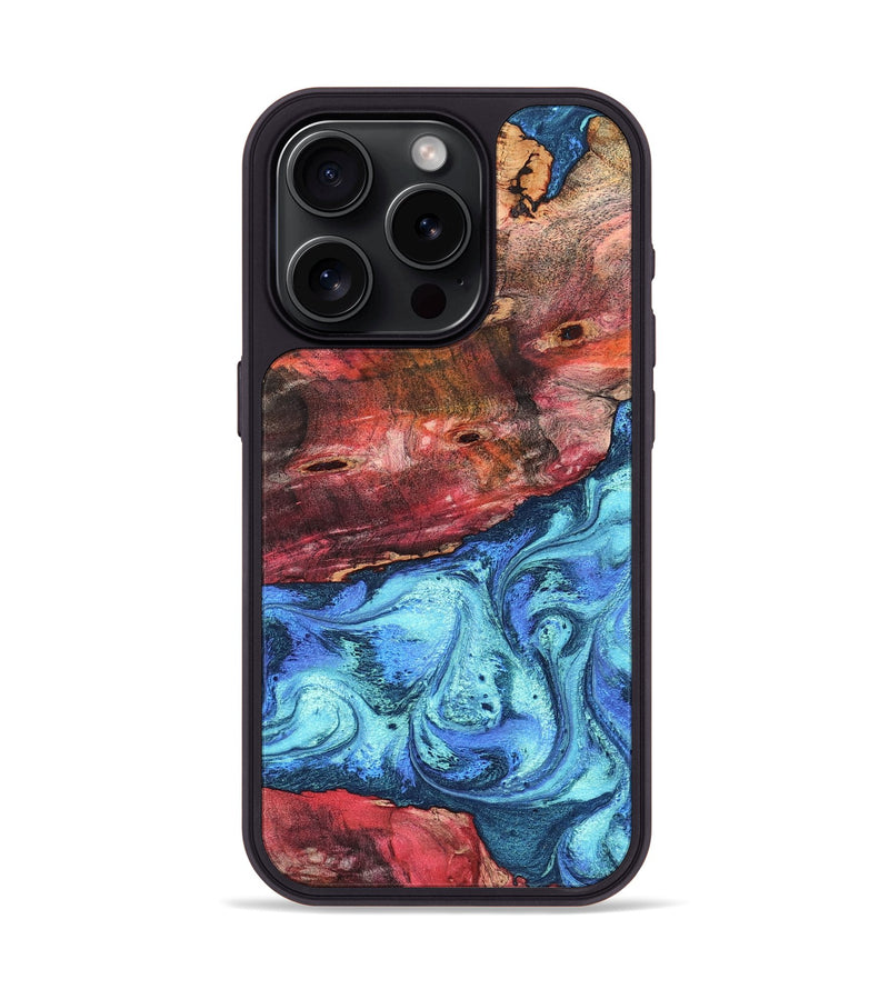 iPhone 15 Pro Wood Phone Case - Mittie (Merica, 823798)