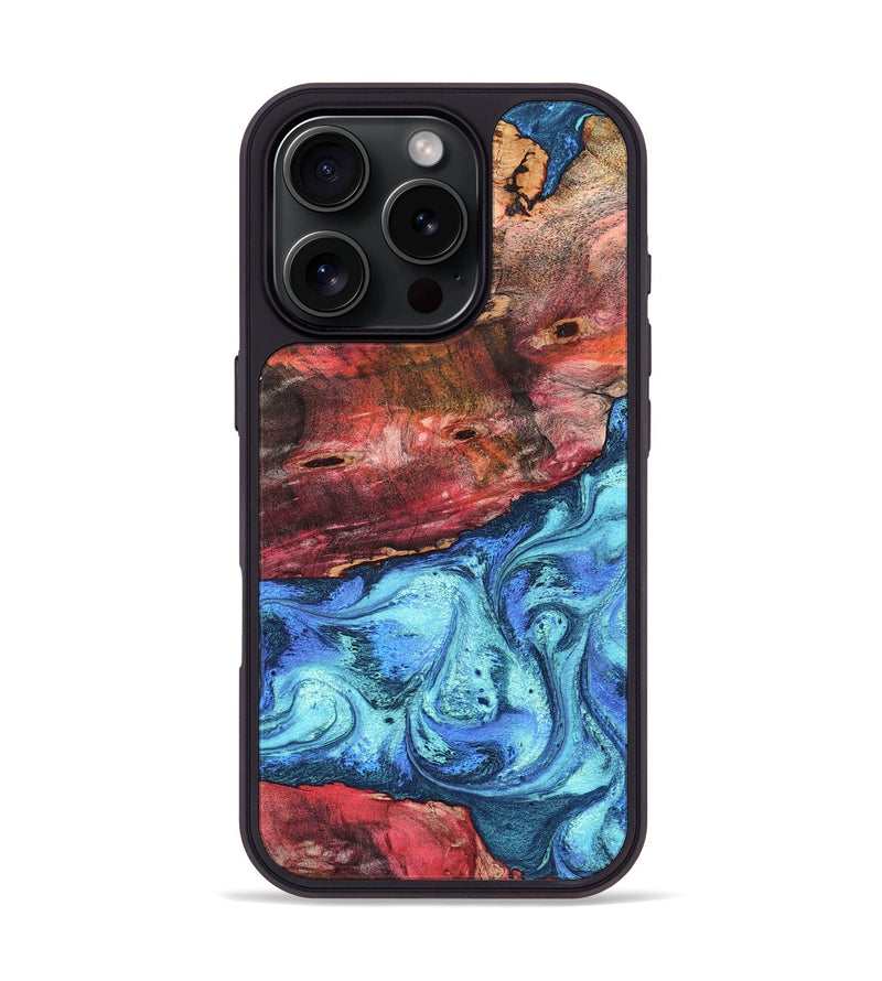 iPhone 16 Pro Wood Phone Case - Mittie (Merica, 823798)