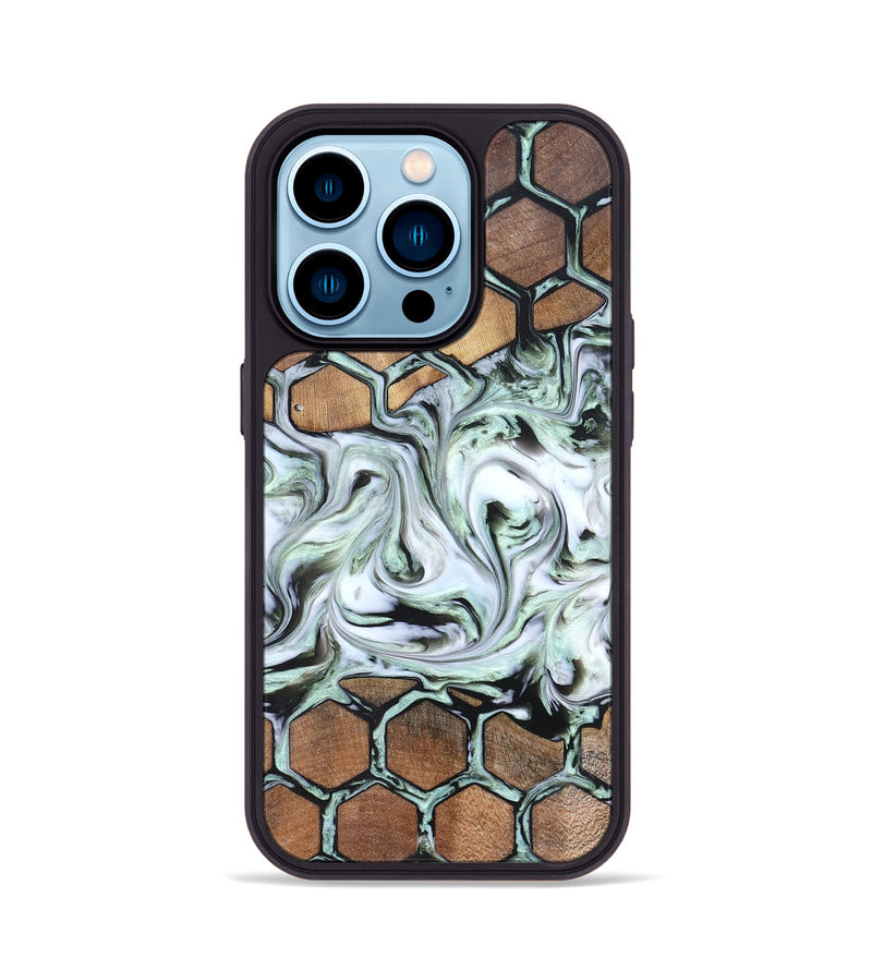 iPhone 14 Pro Wood Phone Case - Kayley (Pattern, 823802)