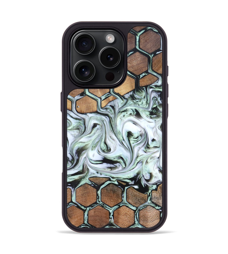 iPhone 16 Pro Wood Phone Case - Kayley (Pattern, 823802)
