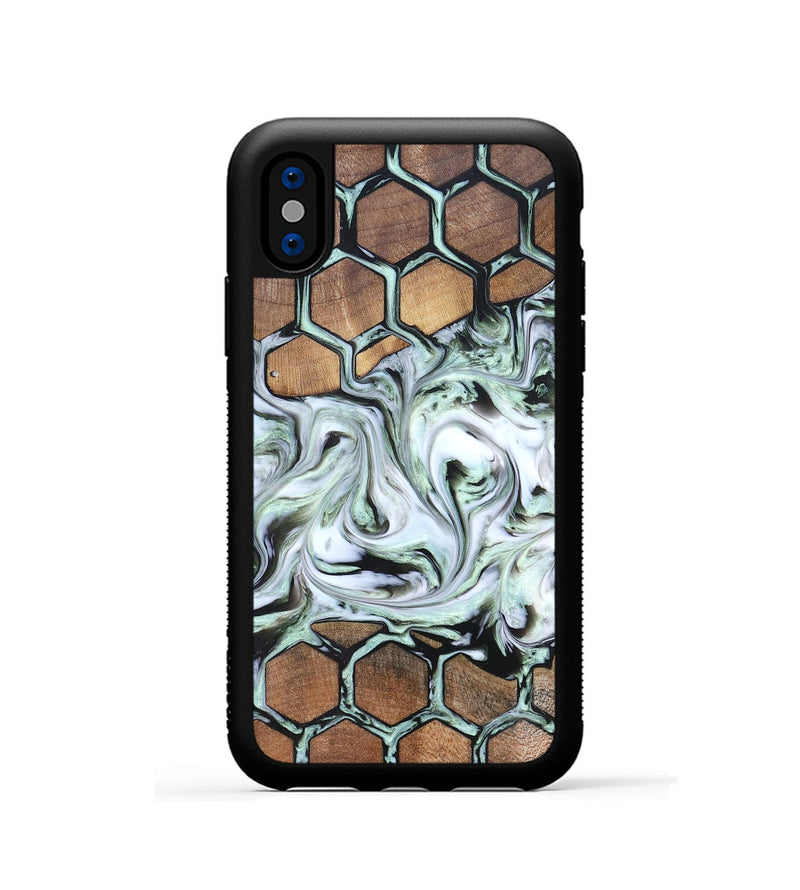 iPhone Xs Wood Phone Case - Kayley (Pattern, 823802)