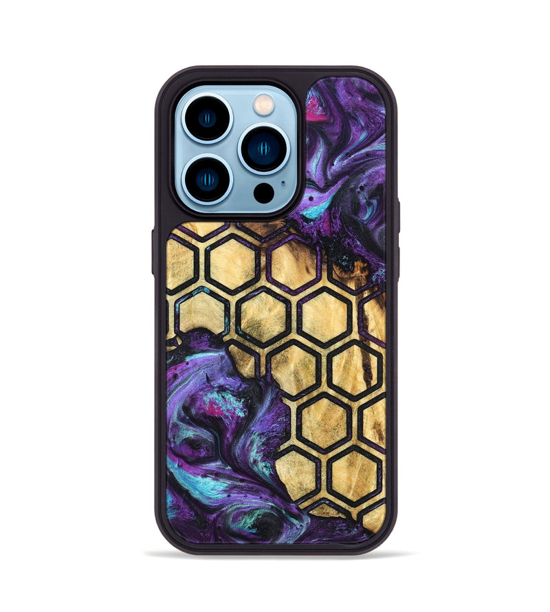 iPhone 14 Pro Wood Phone Case - Bobbie (Pattern, 823803)
