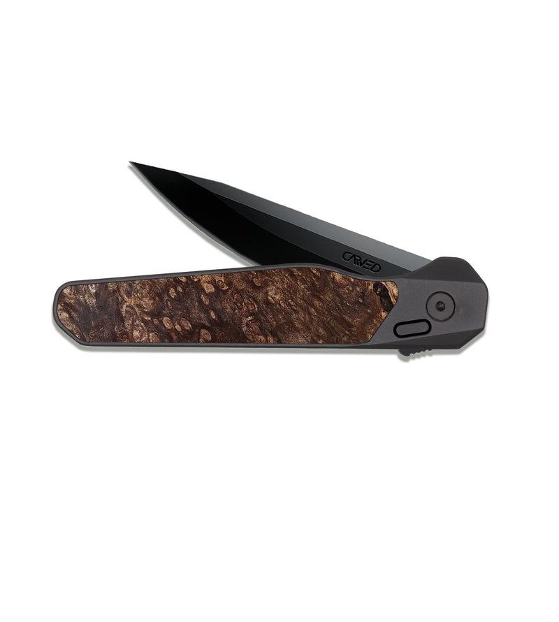 EDC Dark Slate Wood Pocket Knife - Kamden (Wood Burl, 823819)