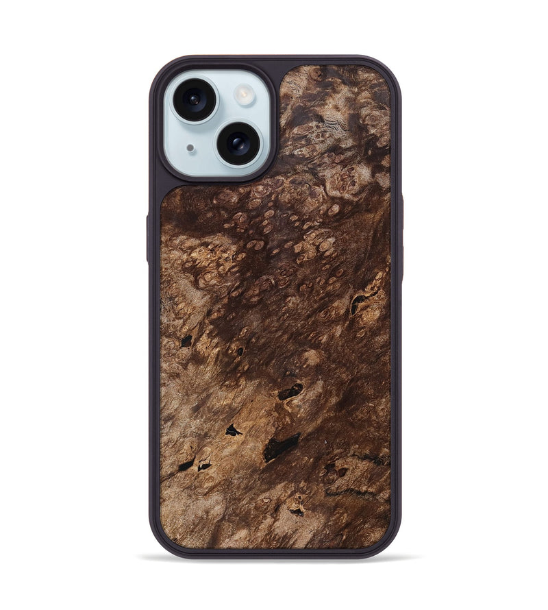 iPhone 15 Wood Phone Case - Kamden (Wood Burl, 823819)