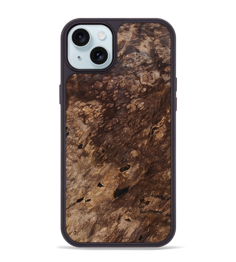 iPhone 15 Plus Wood Phone Case - Kamden (Wood Burl, 823819)