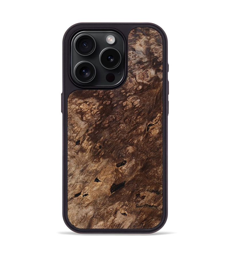 iPhone 15 Pro Wood Phone Case - Kamden (Wood Burl, 823819)