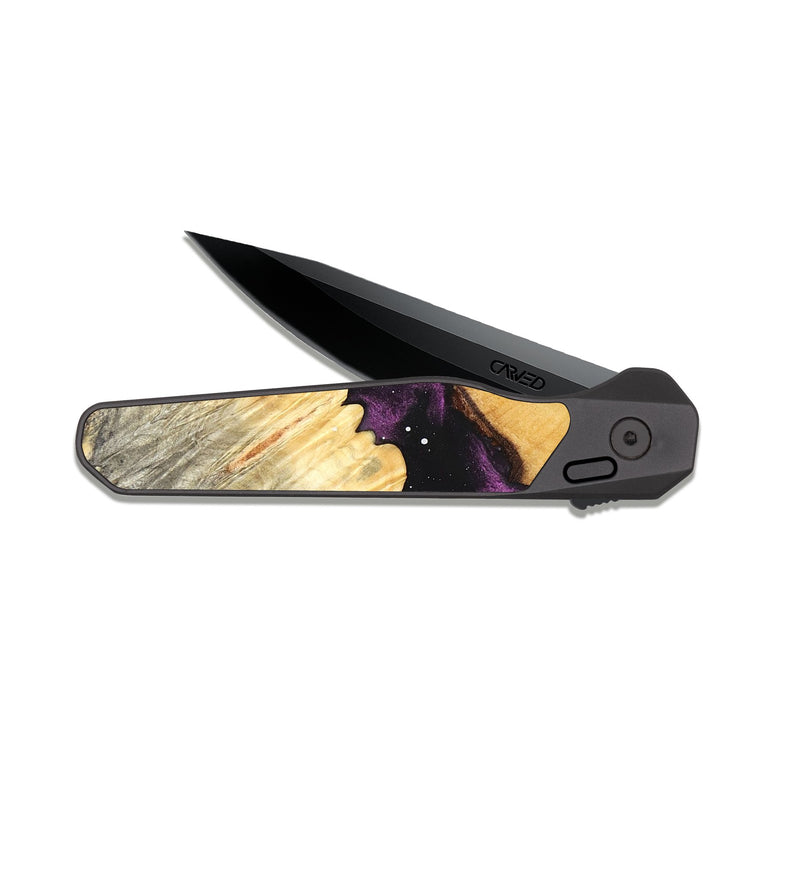 EDC Dark Slate Wood Pocket Knife - Bailee (Cosmos, 823825)