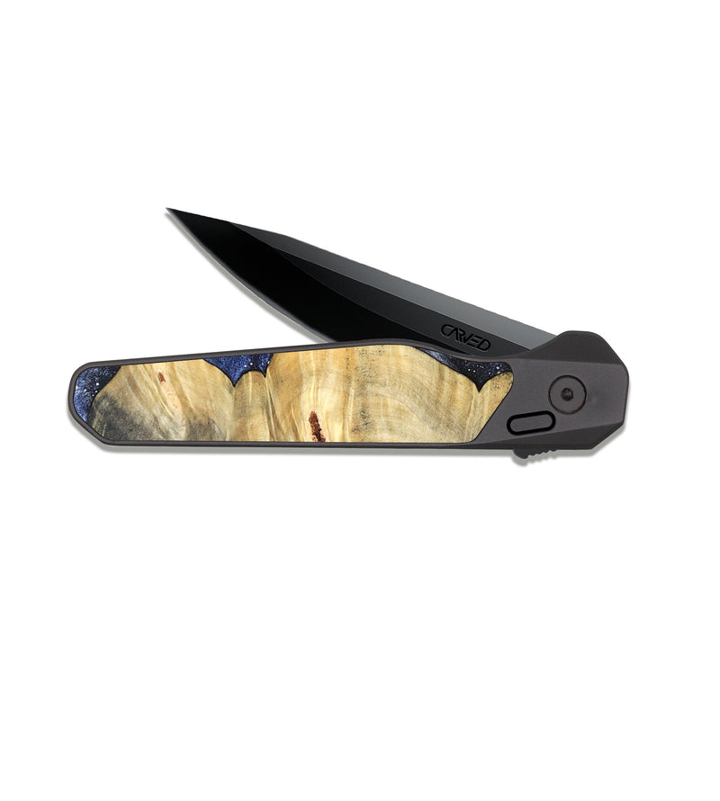 EDC Dark Slate Wood Pocket Knife - Saanvi (Cosmos, 823833)