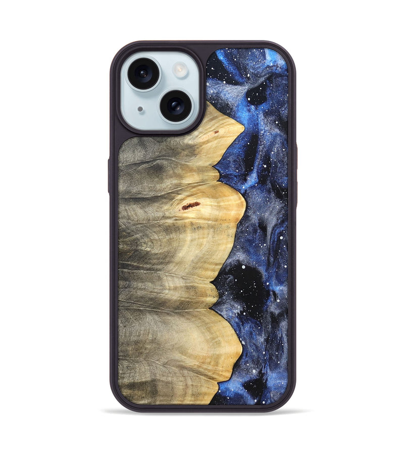 iPhone 15 Wood Phone Case - Saanvi (Cosmos, 823833)