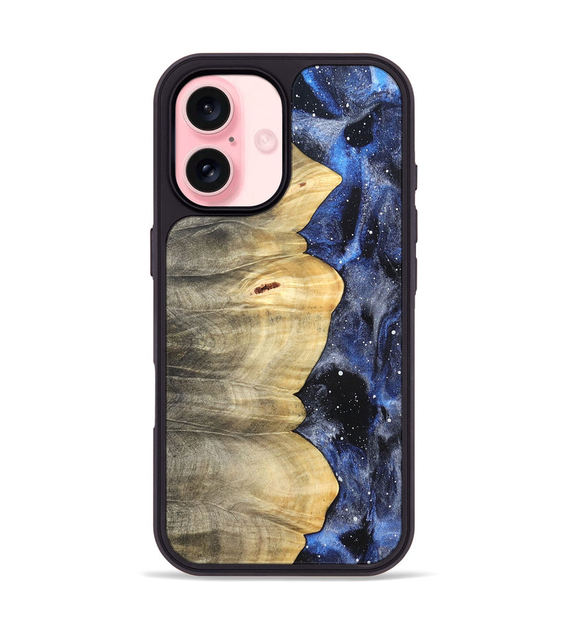iPhone 16 Wood Phone Case - Saanvi (Cosmos, 823833)
