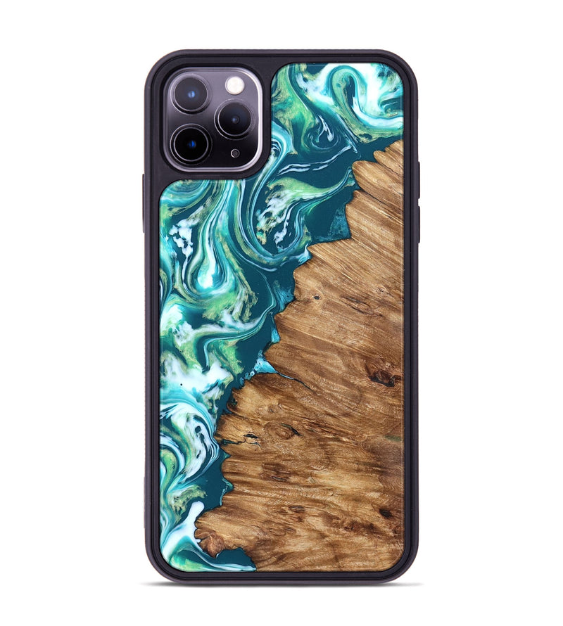iPhone 11 Pro Max Wood Phone Case - Ricardo (Neon, 823838)