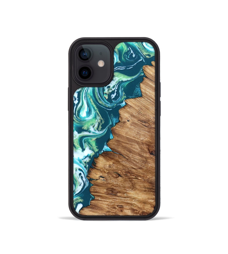 iPhone 12 mini Wood Phone Case - Ricardo (Neon, 823838)