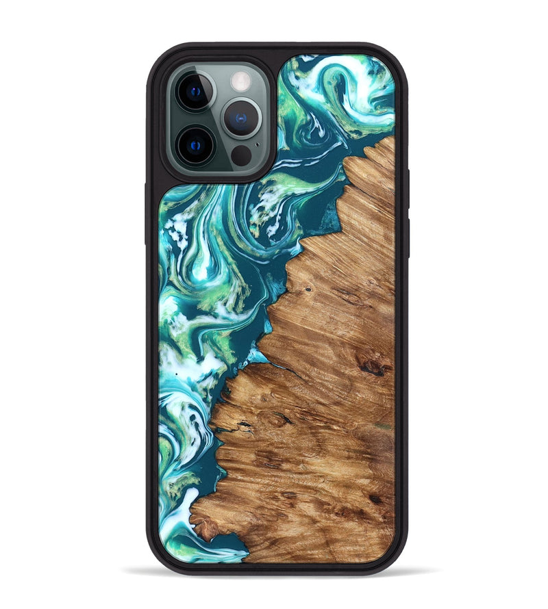 iPhone 12 Pro Max Wood Phone Case - Ricardo (Neon, 823838)