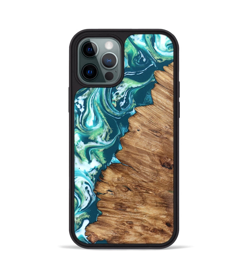iPhone 12 Pro Wood Phone Case - Ricardo (Neon, 823838)