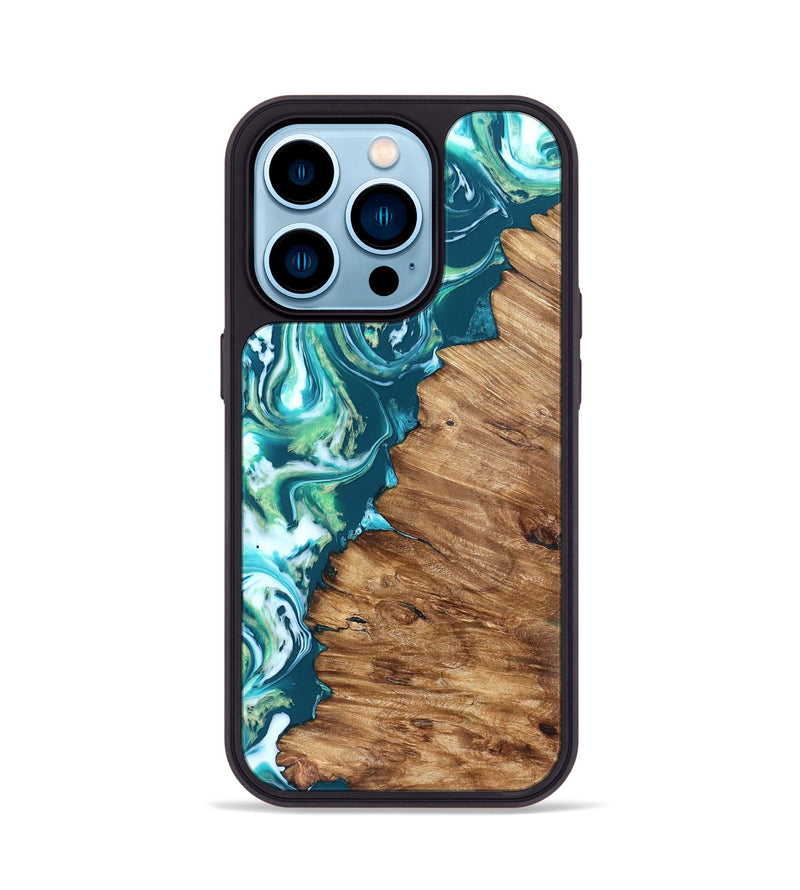iPhone 14 Pro Wood Phone Case - Ricardo (Neon, 823838)