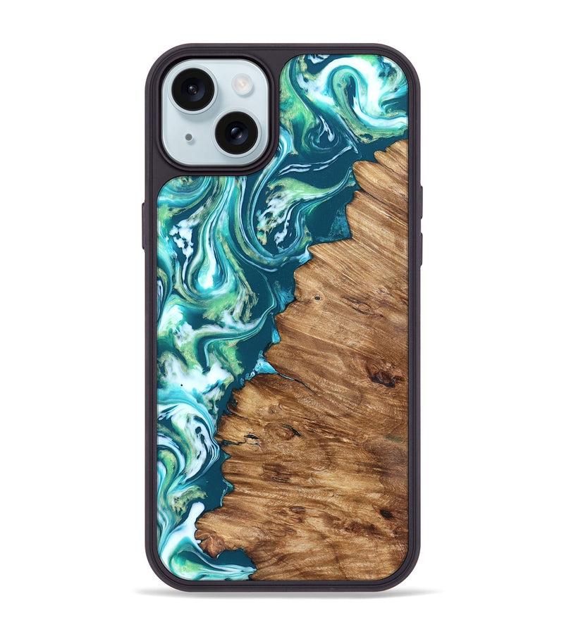 iPhone 15 Plus Wood Phone Case - Ricardo (Neon, 823838)