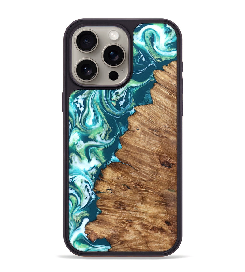 iPhone 15 Pro Max Wood Phone Case - Ricardo (Neon, 823838)