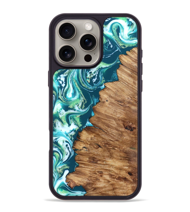 iPhone 16 Pro Max Wood Phone Case - Ricardo (Neon, 823838)