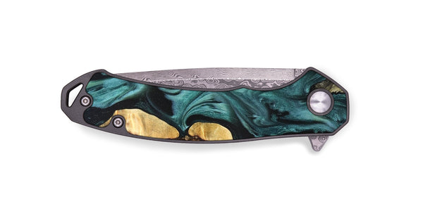 EDC Wood Pocket Knife - Jeremie (Green, 823839)