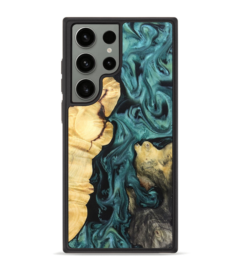 Galaxy S23 Ultra Wood Phone Case - Jeremie (Green, 823839)