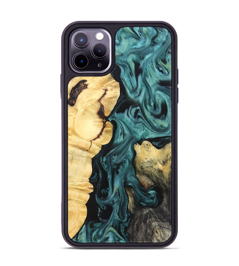 iPhone 11 Pro Max Wood Phone Case - Jeremie (Green, 823839)