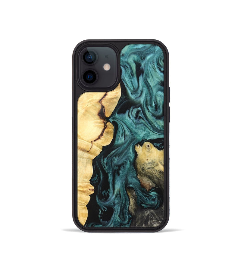 iPhone 12 mini Wood Phone Case - Jeremie (Green, 823839)