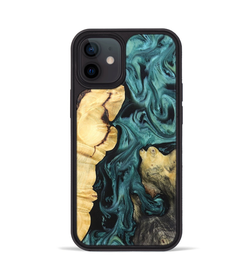 iPhone 12 Wood Phone Case - Jeremie (Green, 823839)