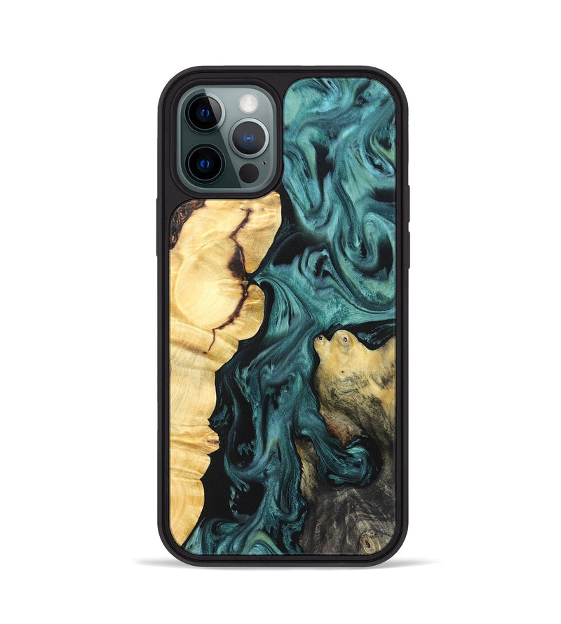 iPhone 12 Pro Wood Phone Case - Jeremie (Green, 823839)