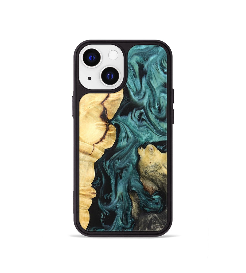 iPhone 13 mini Wood Phone Case - Jeremie (Green, 823839)