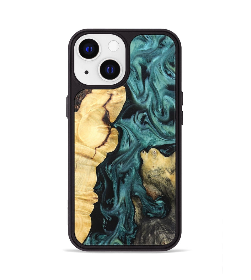 iPhone 13 Wood Phone Case - Jeremie (Green, 823839)