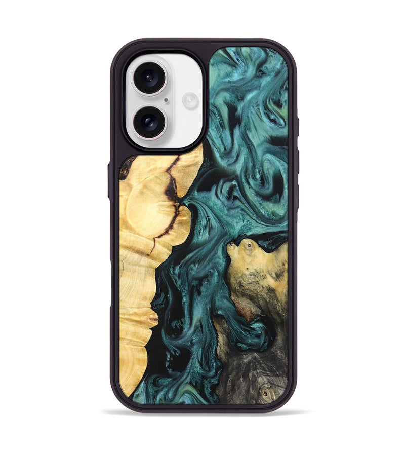 iPhone 17 Wood Phone Case - Jeremie (Green, 823839)