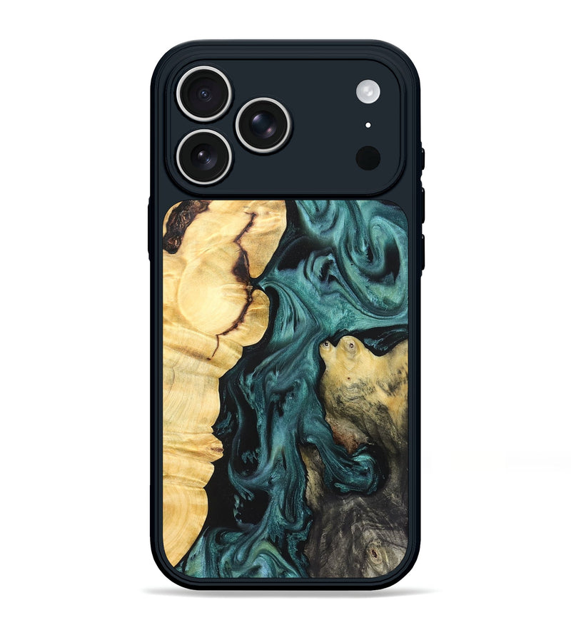 iPhone 17 Pro Max Wood Phone Case - Jeremie (Green, 823839)