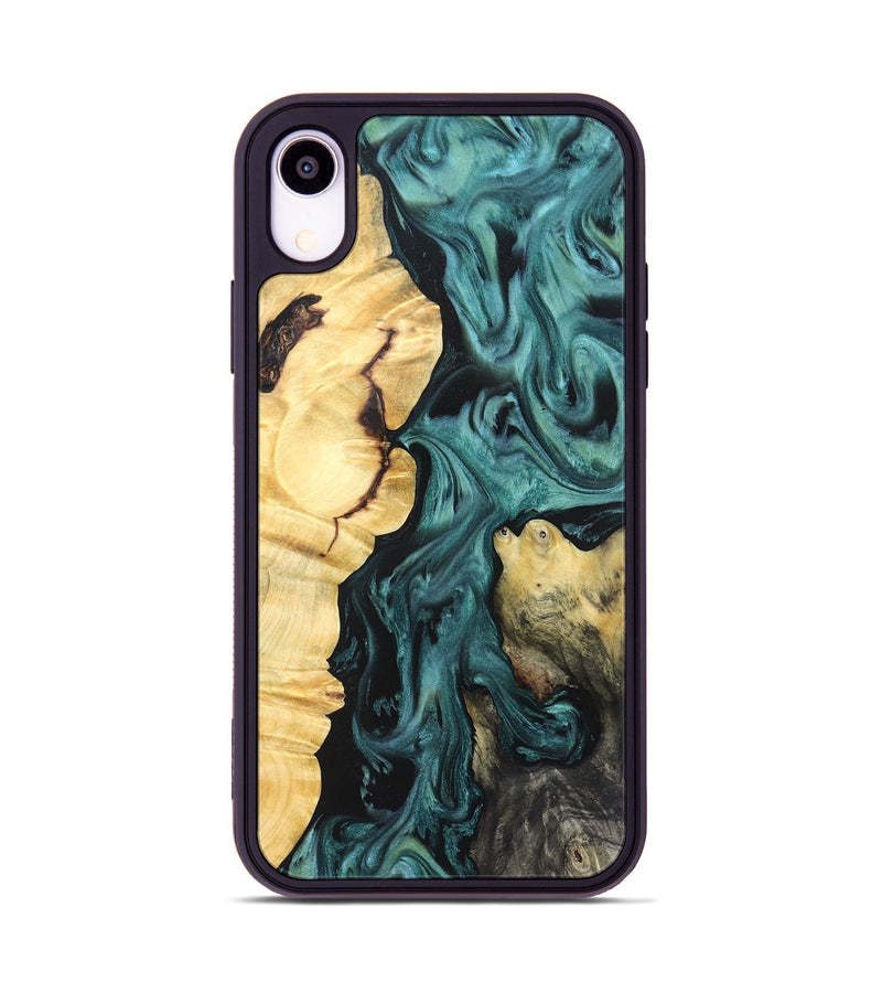iPhone Xr Wood Phone Case - Jeremie (Green, 823839)