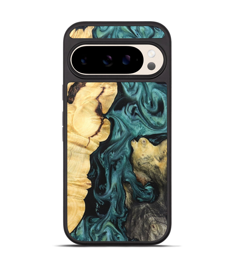 Pixel 10 Wood Phone Case - Jeremie (Green, 823839)