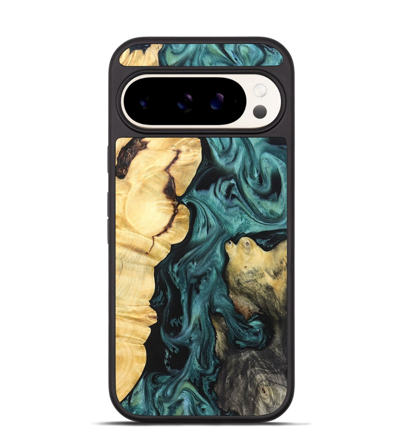 Pixel 9 Pro Wood Phone Case - Jeremie (Green, 823839)