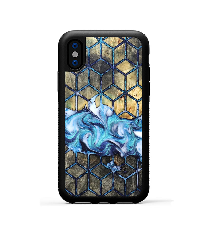iPhone Xs Wood Phone Case - Althea (Pattern, 823841)
