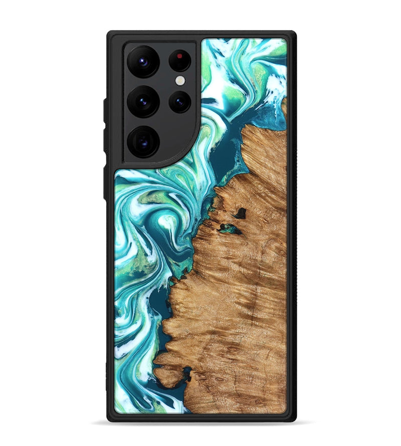 Galaxy S22 Ultra Wood Phone Case - Rosanne (Neon, 823848)