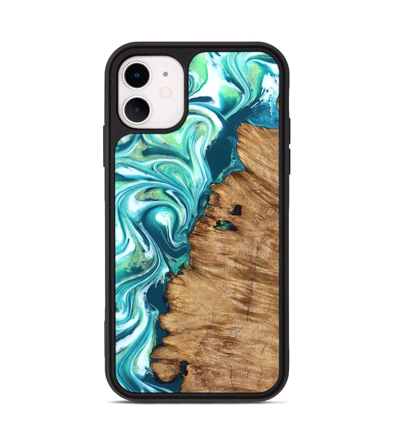 iPhone 11 Wood Phone Case - Rosanne (Neon, 823848)