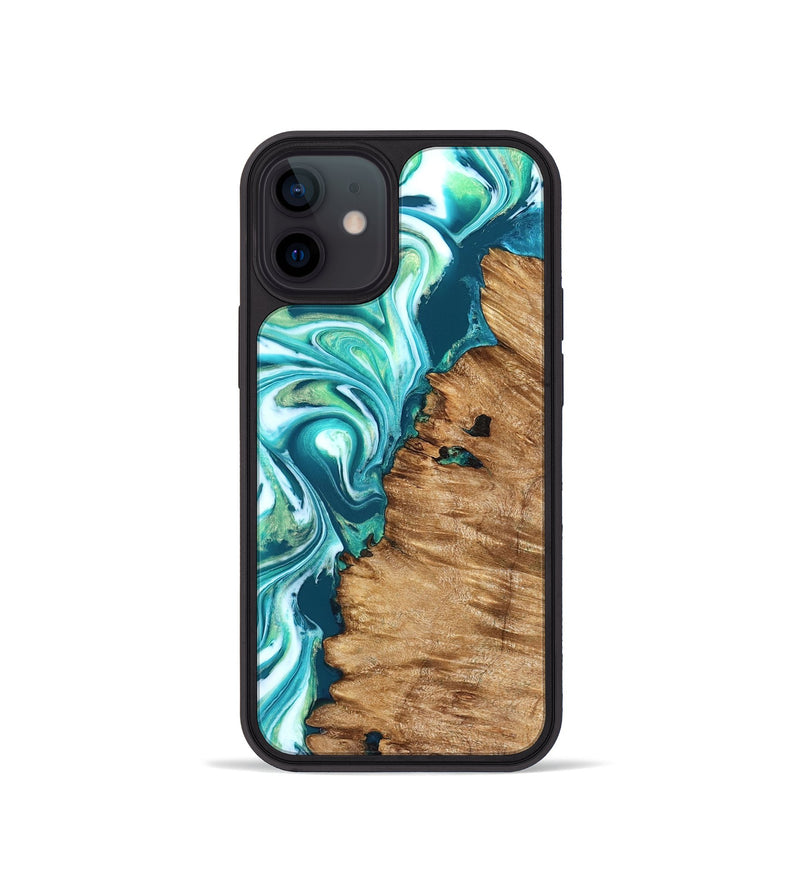 iPhone 12 mini Wood Phone Case - Rosanne (Neon, 823848)